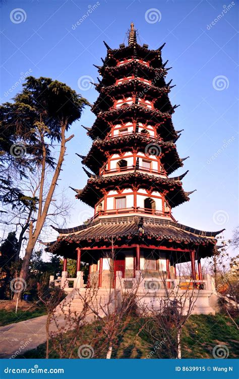 chinese traditional pagoda royalty  stock photo image
