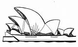 Opera Sydney House Clipart Coloring Printable Detail Australia Clip Pages Line Book Deviantart Clipground sketch template