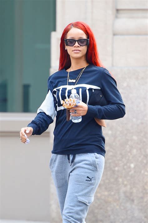 rihanna street style out in new york city may 2015
