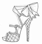 Shoes High Heel Shoe Sketches Sketch Drawing Wedding Modellista Fashion Coloring Wrapping Things Just Au Illustration Drawings Getdrawings Paintingvalley Womens sketch template