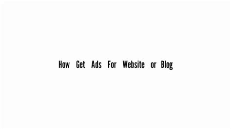 ads   website  blog youtube