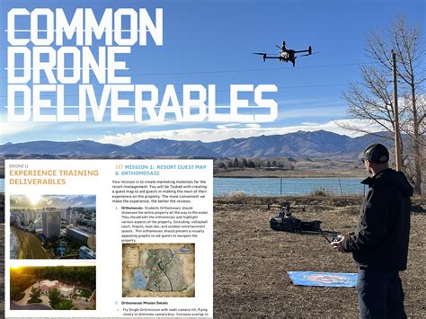 common drone deliverables  professional drone operators drone