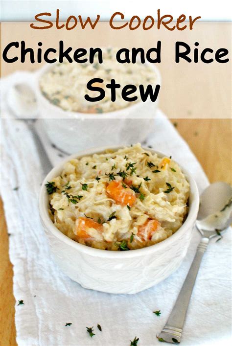 Slow Cooker Chicken And Rice Stew Becky S Best Bites