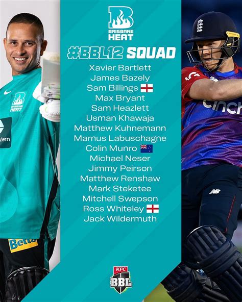 bbl  teams  players list big bash full squads complete list  players