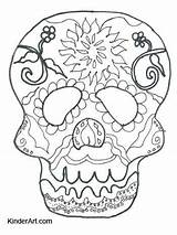 Coloring Halloween Pages Dead Calavera Skull Masks Mask Print Colouring Printable Kinderart Skulls Color Book Sheets Drawing Para Calaveras Colorear sketch template