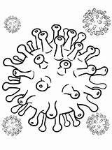 Coronavirus sketch template