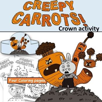 creepy carrots activity crown creepy carrots coloring pages tpt