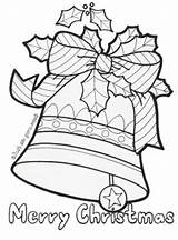 Bells Jingle Printable Tegninger Jule Kerstmis Traditioneel Fastseoguru Bell Colouring sketch template