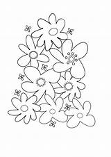 Coloring Flower Pages Abstract sketch template