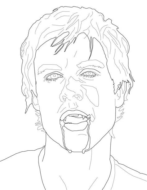 vampire diaries coloring pages sketch coloring page