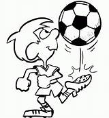 Soccer Coloring Boy Pages Football Printable Clipart Player Cartoon Play Colouring Drawing Sports Clipartbest Ball Gif sketch template