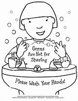 Teach Hygiene Germs sketch template