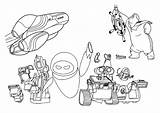 Coloring Wall Pages Walle Characters Kids sketch template