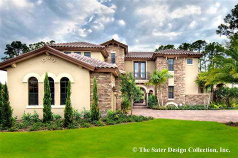 grand tuscan style house plan  courtyard entry  outdoor spaces   floors str
