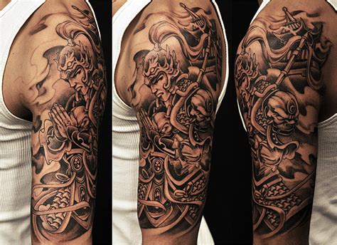 Half Sleeve Chinese Warrior Tattoo Chronic Ink Sleeve Tattoos