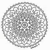 Mandala Geometric Coloring Pages sketch template