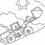 Digger Colouring Diggers sketch template