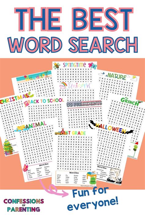word search printables   occasion