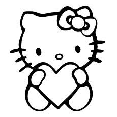 kitty mothers day coloring pages