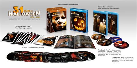 horrors  halloween halloween franchise   boxset ads dvd  blu ray covers