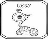 Rivets Rusty Coloring Pages Ray Characters sketch template