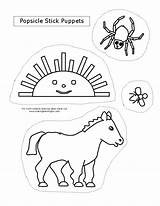 Spider Busy Very Coloring Pages Puppets Activities Story Animals Eric Carle Make Popsicle Board Sticks Book Cut Stick Template Spiders sketch template