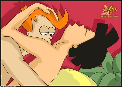 [comics toons] she is a damsel futurama [french] amy and fry find out that leela has a prick
