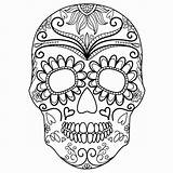 Skeleton Coloring Pages Masks Pirate Getdrawings sketch template