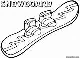 Snowboard Coloring Pages sketch template