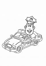 Car Policeman Coloring Pages Printable Police Categories Kids Cars sketch template