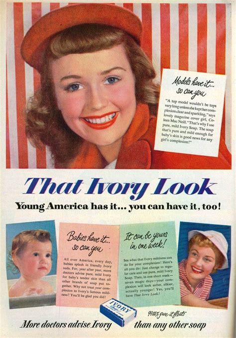 vintage magazine ad  ivory soap ca  vintage advertisements vintage ads classic makeup