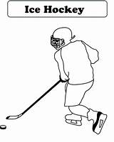 Hockey Coloring Pages Puck Ice Player Printable Goalie Getdrawings Getcolorings Print Players Drawing Helmet Stick Colorings Fascinating sketch template