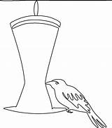 Bird Feeder Drawing Birdfeeder Clipart Oriole Getdrawings Pinecone Hummingbird Webstockreview sketch template