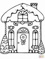 Gingerbread Coloring House Pages Christmas Printable Houses Xmas Drawing Color Bag Kids Colouring Print Sheet Supercoloring Treat Ginger Printables Sheets sketch template