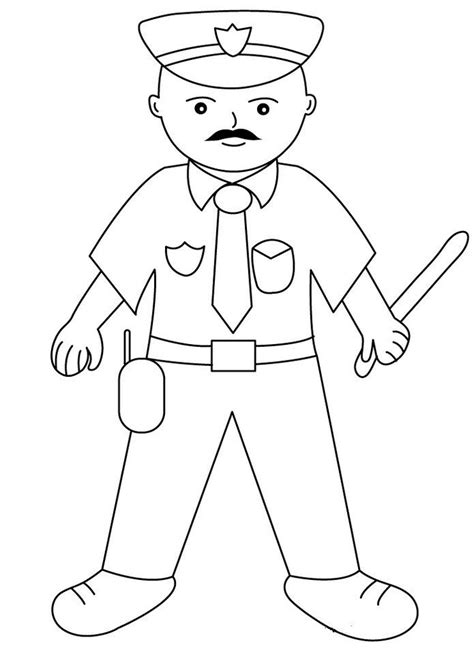 police officer coloring page ayanaecberger