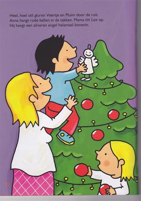 prent kerstboom versieren supervision christmas crafts  kids jules illustration puzzle