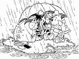 Rainy Pooh Regen Winnie Ausmalbilder Hurricane Kolorowanki Huragan Sheets Coloringhome Ausmalbild Dla Malvorlagen sketch template