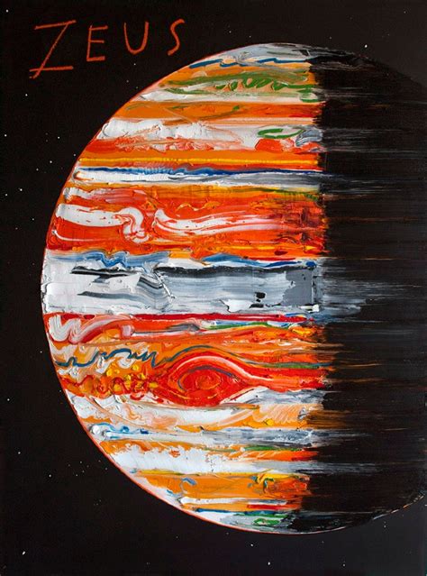 Energetic Oil Paintings Of Our Solar System S Planets