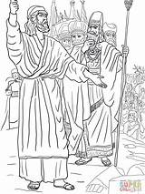 Baal Ahab Elijah Prophets Carmel Elia Elias Ausmalbild Supercoloring Prophet Karmel Berg sketch template