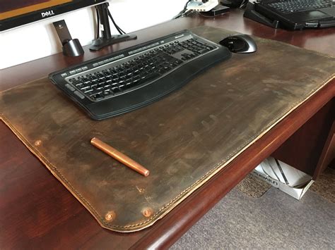 full grain leather desk paddesk coverblotterdesk mat
