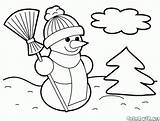 Pupazzo Snowman Pupazzi Boneco Guardia Neige Bonecos Colorkid Bonhomme Snowmen Guarda Bonshommes Colorir Coloriages sketch template