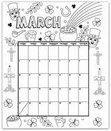Printable Daycare Kalender Calendars Woojr Ausmalbilder Planner Woo Crafty März sketch template