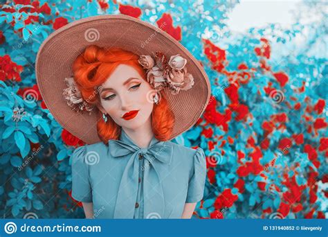 valentines day background vintage girl with red lips in