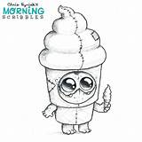 Scribbles Morning Ryniak Chris Coloring Drawings Ice Cream Cute Monsters Monster Pages Erotic Suit Drawing Doodle Choose Board Book sketch template