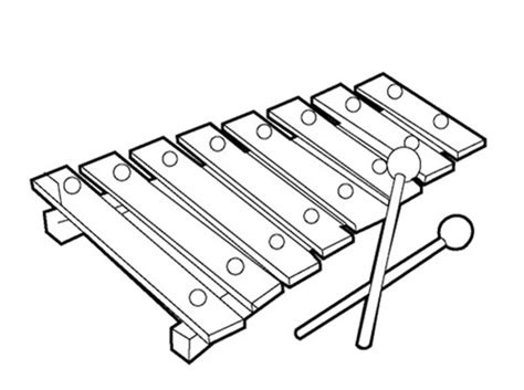 xylophone coloring pages clipart  clipart