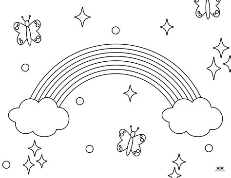 rainbow coloring pages rainbow coloring page coloring pages  kids