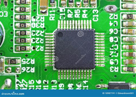 electronic circuit stock image image  close computer