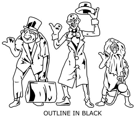 disney haunted mansion pages coloring pages