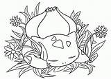 Bulbasaur Coloring Pages Sleeping Printable Line Color Colorings Clipart Lineart Deviantart Getdrawings Getcolorings Library Comments Downloads Print Coloringhome sketch template