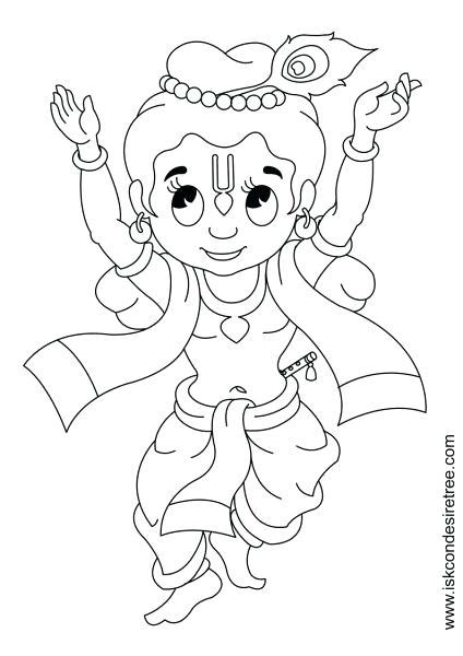 baby krishna coloring pages  getcoloringscom  printable